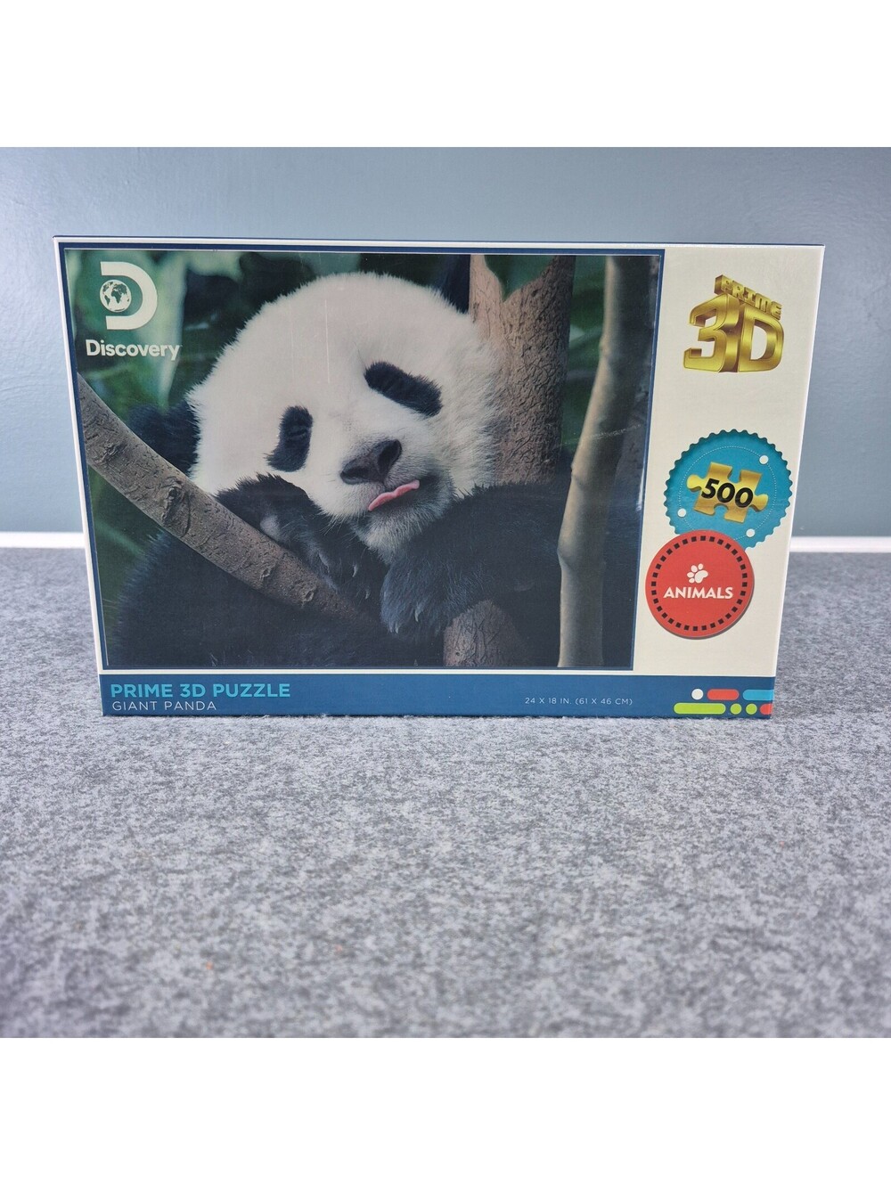 3D Puzzle Discovery Prime Giant Panda 500 Pieces Cute & Cuddly Peaceful Fun